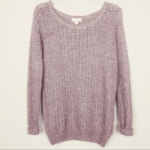 Sun & Shadow open knit sweater size small